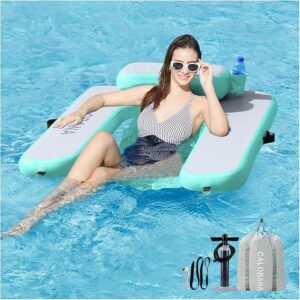 Inflatable Floating Chair Pool Floats Adult Lounger Float Chair for Swimming Pool Party Lake River